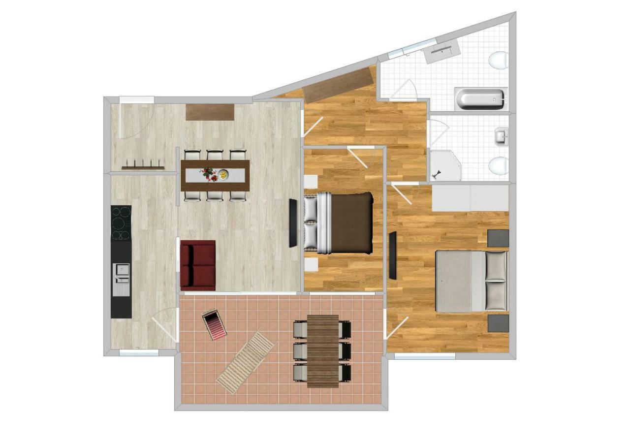 Appartment Larcher - Meinhard เมราโน ภายนอก รูปภาพ
